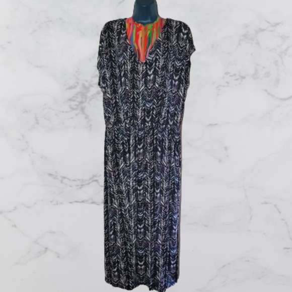 Torrid Chevron Print Midi Dress NWT - Picture 4 of 4